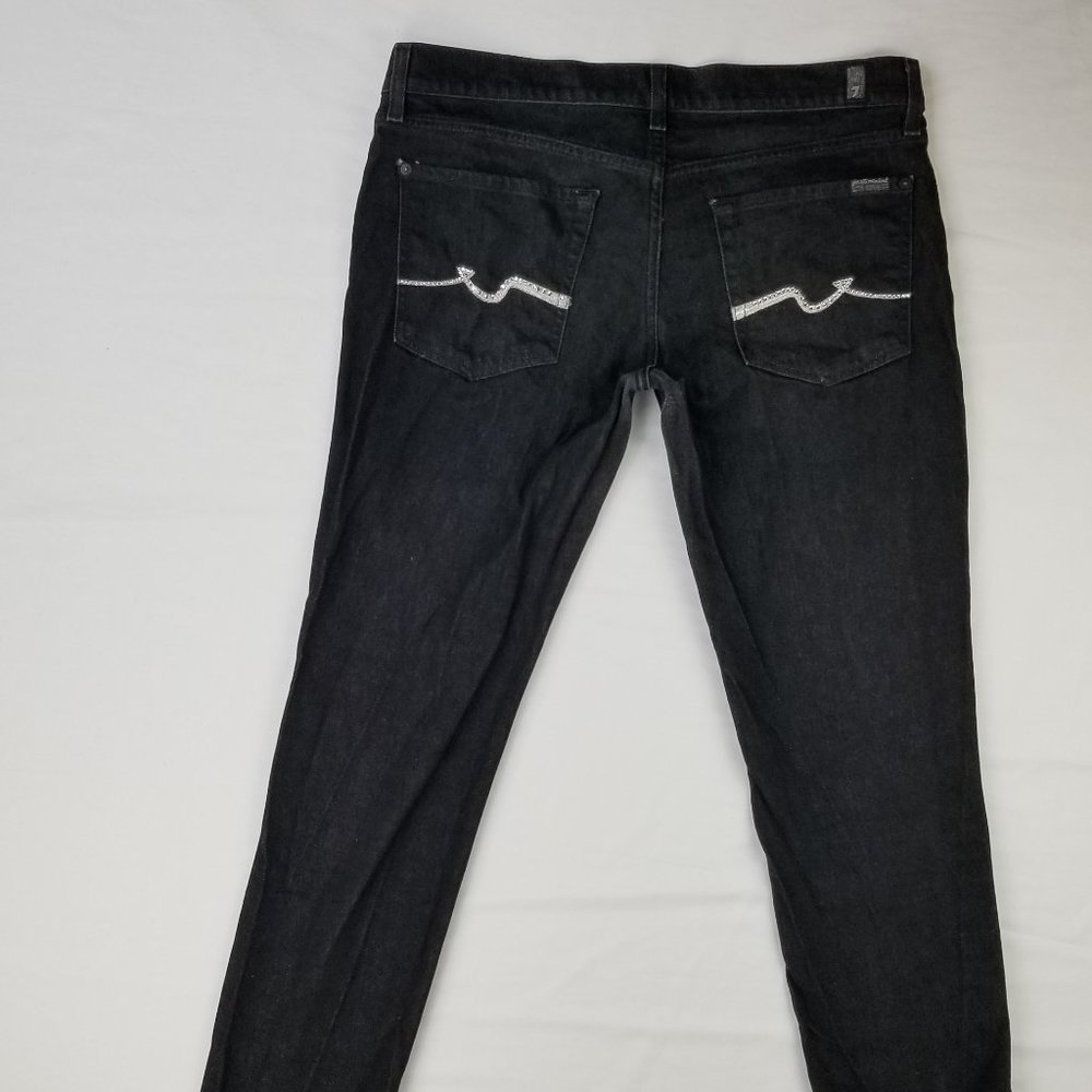 7 For All Mankind Roxanne Size 32 Women's Black